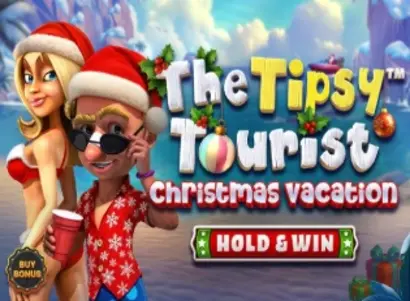The Tipsy Tourist Christmas Vacation Hold and Win Logo
