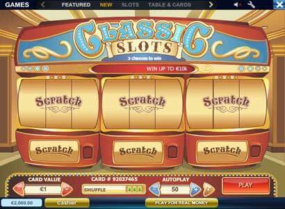 Free slots and scratch cards