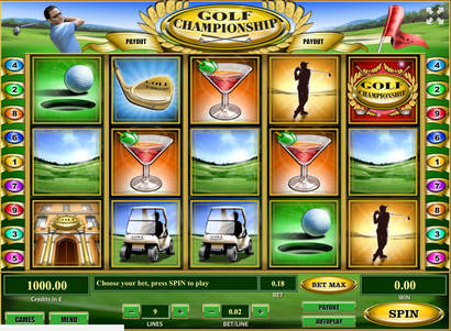 Golf slots game
