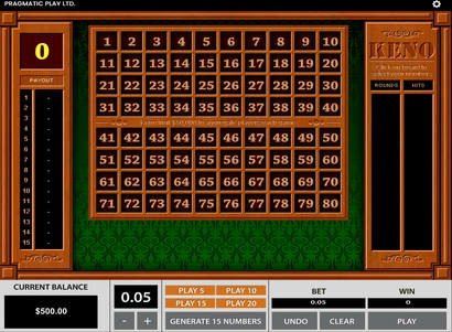 play keno for free