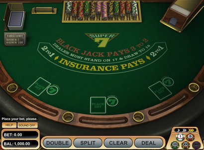 Super 7 blackjack