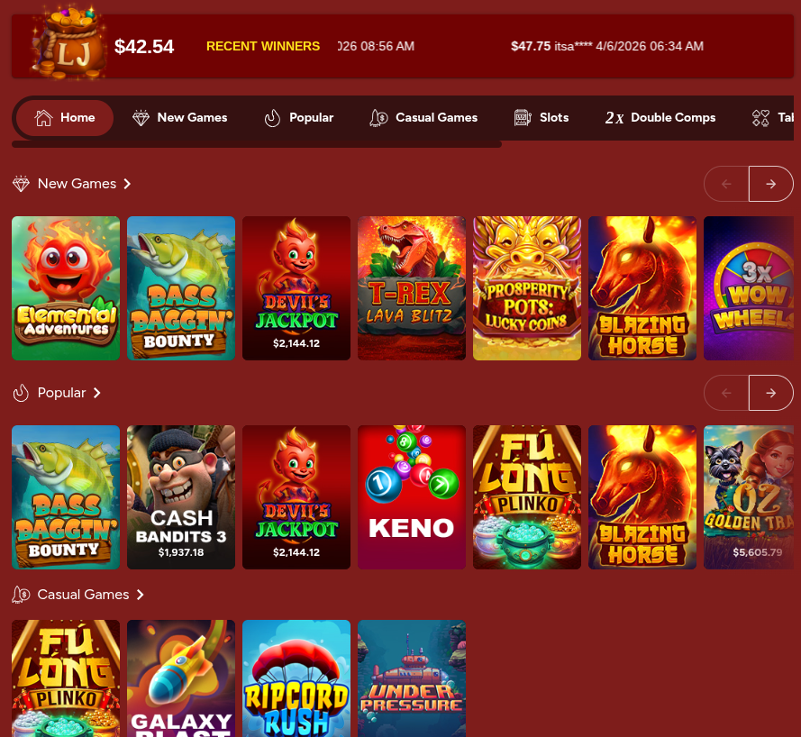 Grande Vegas Casino Game Library