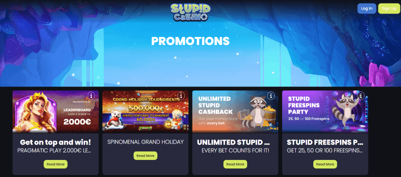 stupid casino bonuses cotm